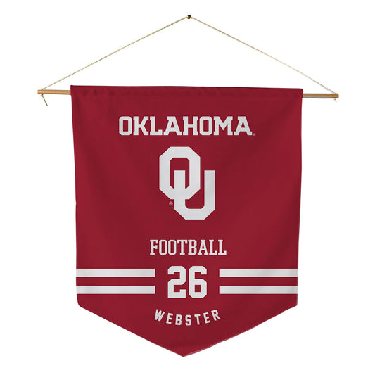 Oklahoma - NCAA Football : eLGee Webster - Pennant - 18" x 21"-0