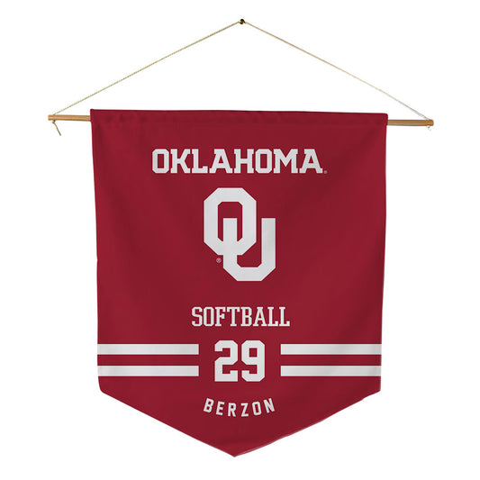 Oklahoma - NCAA Softball : Sydney Berzon - Pennant - 18" x 21"-0