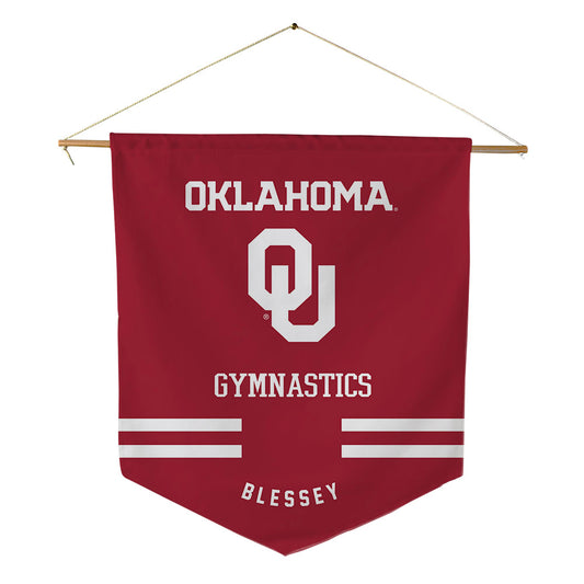 Oklahoma - NCAA Women's Gymnastics : Lizzy Blessey - Pennant - 18" x 21"-0