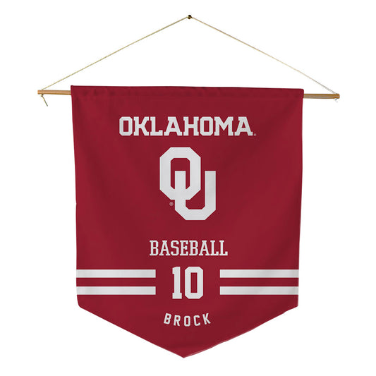 Oklahoma - NCAA Baseball : Brendan Brock - Pennant - 18" x 21"-0