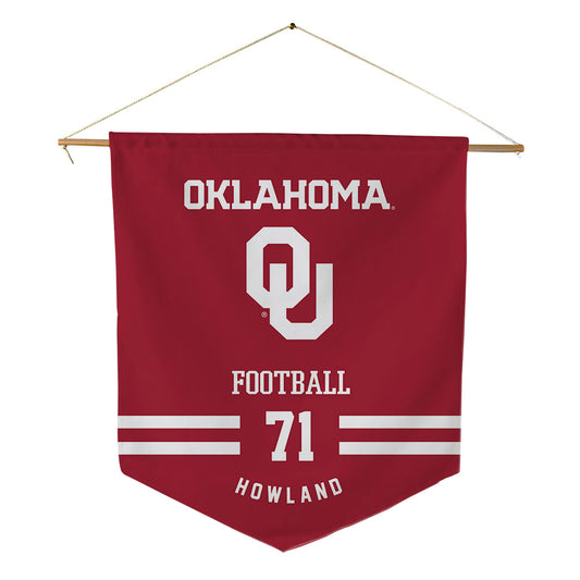 Oklahoma - NCAA Football : Logan Howland - Pennant - 18" x 21"-0