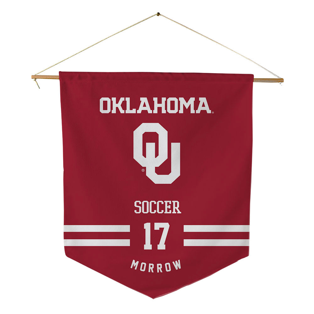 Oklahoma - NCAA Women's Soccer : Logan Morrow - Pennant - 18" x 21"-0