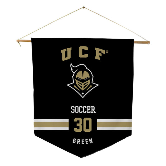Central Florida - NCAA Women's Soccer : Virginia Green - Pennant - 18" x 21"-0