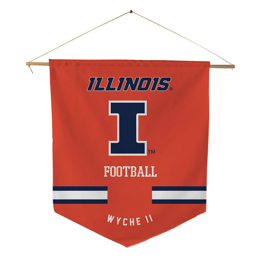 Illinois - NCAA Football : Cedric Wyche II - Pennant - 18" x 21"-0