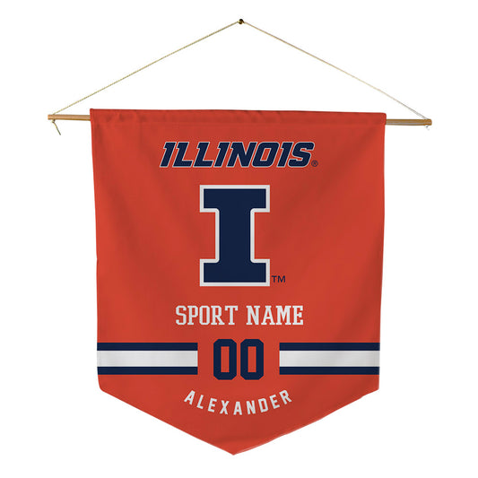Illinois - NCAA Football : Jacob Alexander - Pennant - 18" x 21"-0