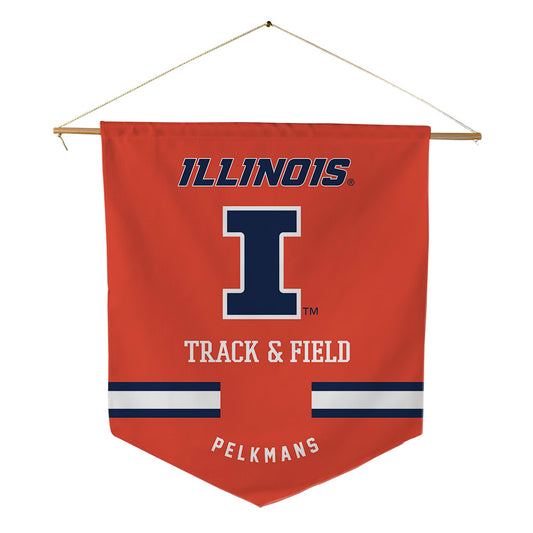 Illinois - NCAA Men's Track & Field : Luuk Pelkmans - Pennant - 18" x 21"-0