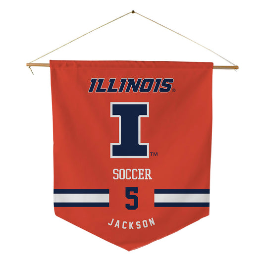 Illinois - NCAA Women's Soccer : Cayla Jackson - Pennant - 18" x 21"-0