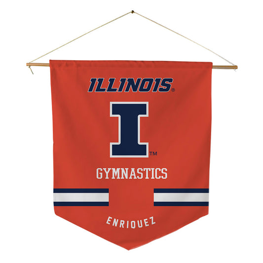 Illinois - NCAA Women's Gymnastics : Sydney Enriquez - Pennant - 18" x 21"-0