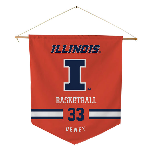 Illinois - NCAA Women's Basketball : Samantha Dewey - Pennant - 18" x 21"-0