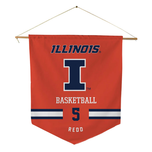 Illinois - NCAA Men's Basketball : AJ Redd - Pennant - 18" x 21"-0