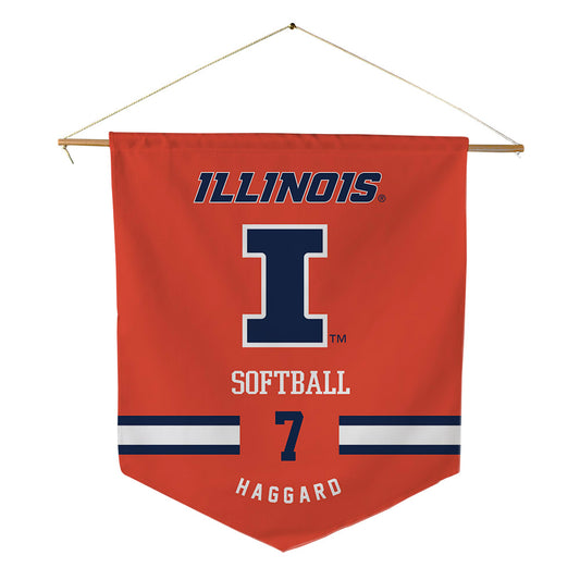 Illinois - NCAA Softball : Ellie Haggard - Pennant - 18" x 21"-0