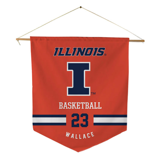 Illinois - NCAA Women's Basketball : Berry Wallace - Pennant - 18" x 21"-0