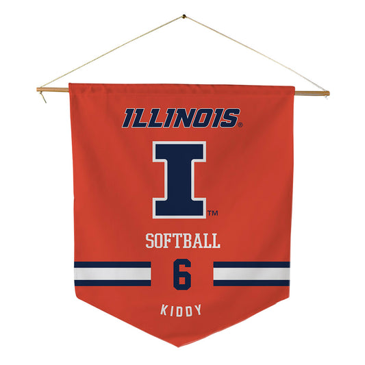 Illinois - NCAA Softball : Ady Kiddy - Pennant - 18" x 21"-0