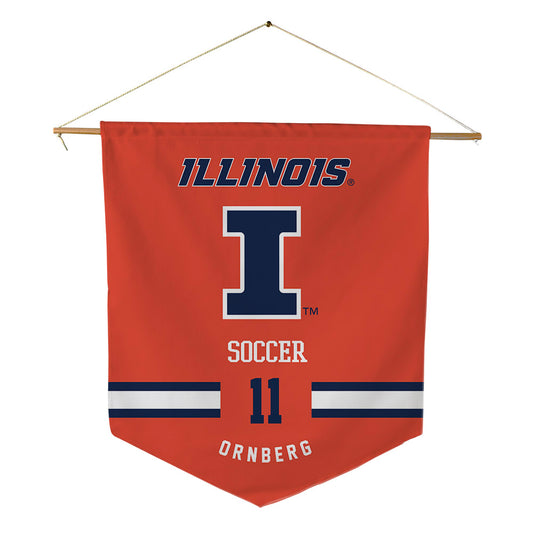 Illinois - NCAA Women's Soccer : Hedda Ornberg - Pennant - 18" x 21"-0