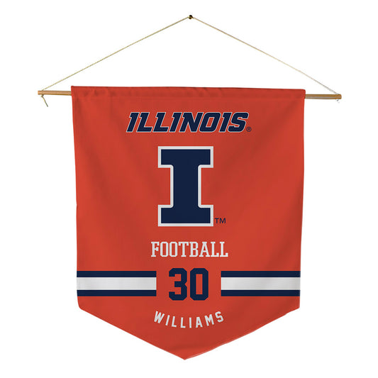Illinois - NCAA Football : Tony Williams - Pennant - 18" x 21"-0
