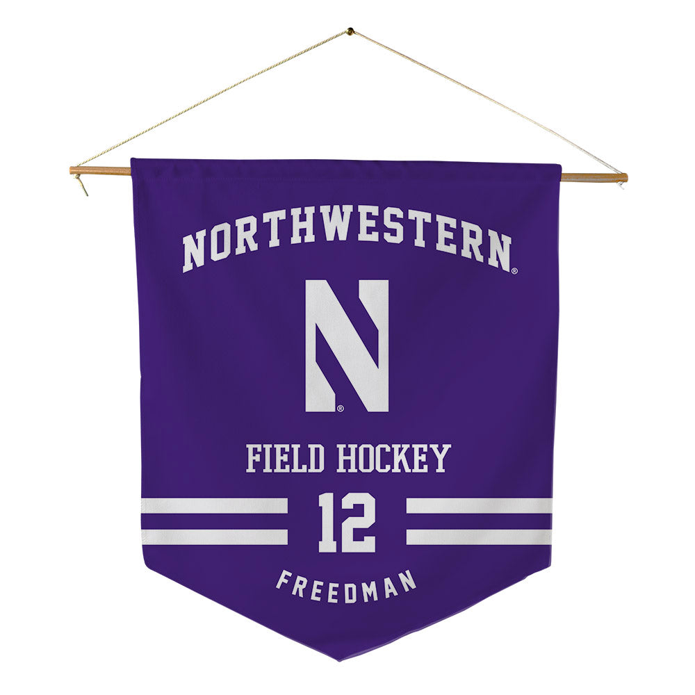 Northwestern - NCAA Women's Field Hockey : Jess Freedman - Pennant - 18" x 21"-0