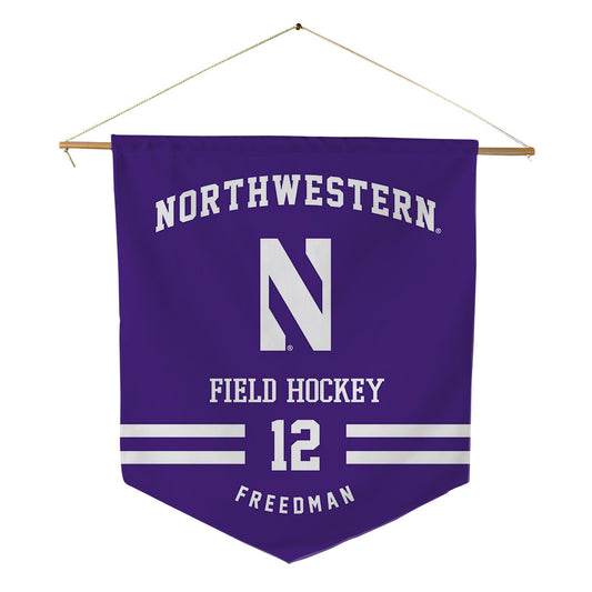 Northwestern - NCAA Women's Field Hockey : Jess Freedman - Pennant - 18" x 21"-0