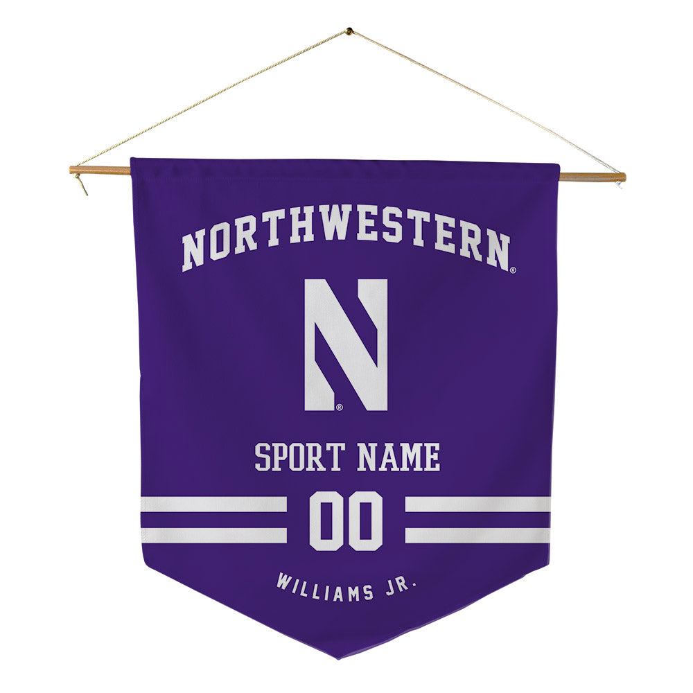 Northwestern - NCAA Football : Tito Williams Jr. - Pennant - 18" x 21"-0
