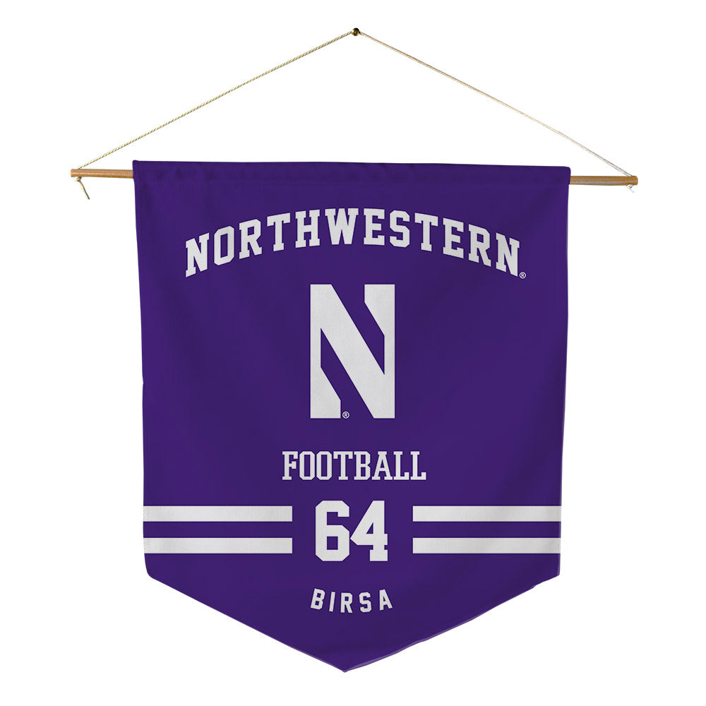 Northwestern - NCAA Football : Anthony Birsa - Pennant - 18" x 21"-0