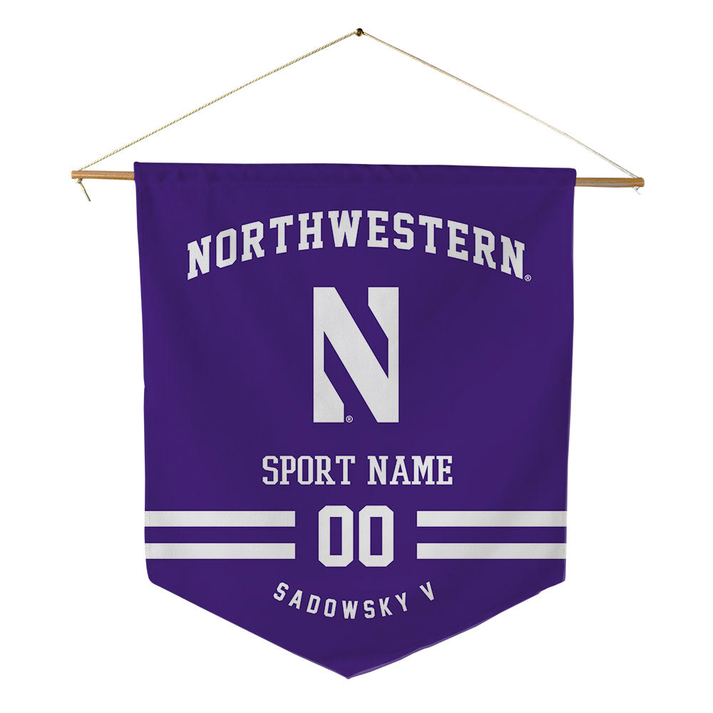 Northwestern - NCAA Football : Jack Sadowsky V - Pennant - 18" x 21"-0