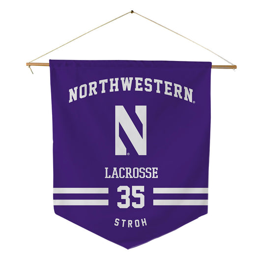 Northwestern - NCAA Women's Lacrosse : Brooke Stroh - Pennant - 18" x 21"-0