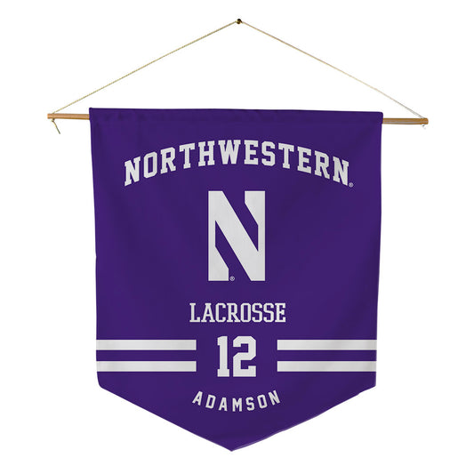 Northwestern - NCAA Women's Lacrosse : Olivia Adamson - Pennant - 18" x 21"-0