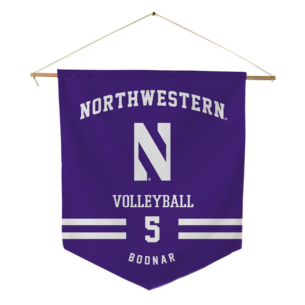 Northwestern - NCAA Women's Volleyball : Kaitlyn Bodnar - Pennant - 18" x 21"-0