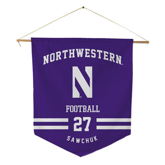 Northwestern - NCAA Football : Gavin Sawchuk - Pennant - 18" x 21"-0