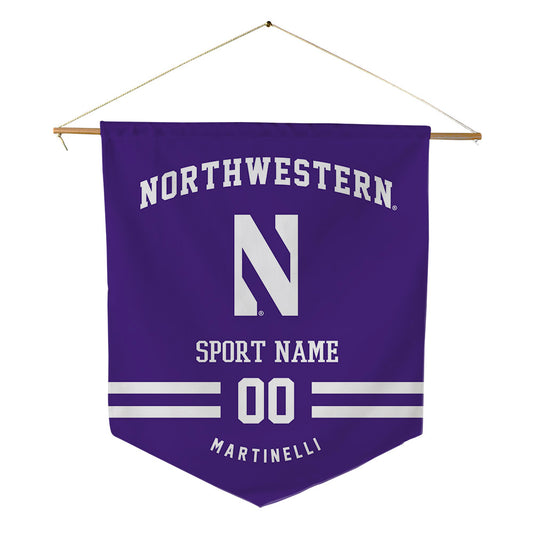 Northwestern - NCAA Men's Basketball : Nicholas Martinelli - Pennant - 18" x 21"-0