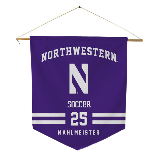 Northwestern - NCAA Men's Soccer : Seth Mahlmeister - Pennant - 18" x 21"-0