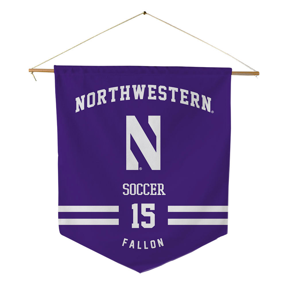 Northwestern - NCAA Women's Soccer : Alex Fallon - Pennant - 18" x 21"-0