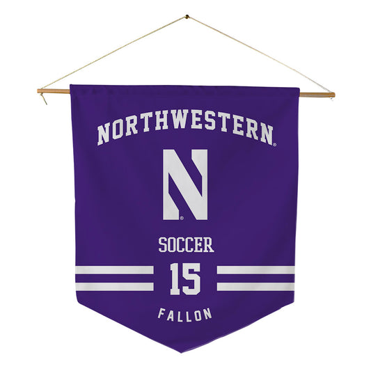 Northwestern - NCAA Women's Soccer : Alex Fallon - Pennant - 18" x 21"-0