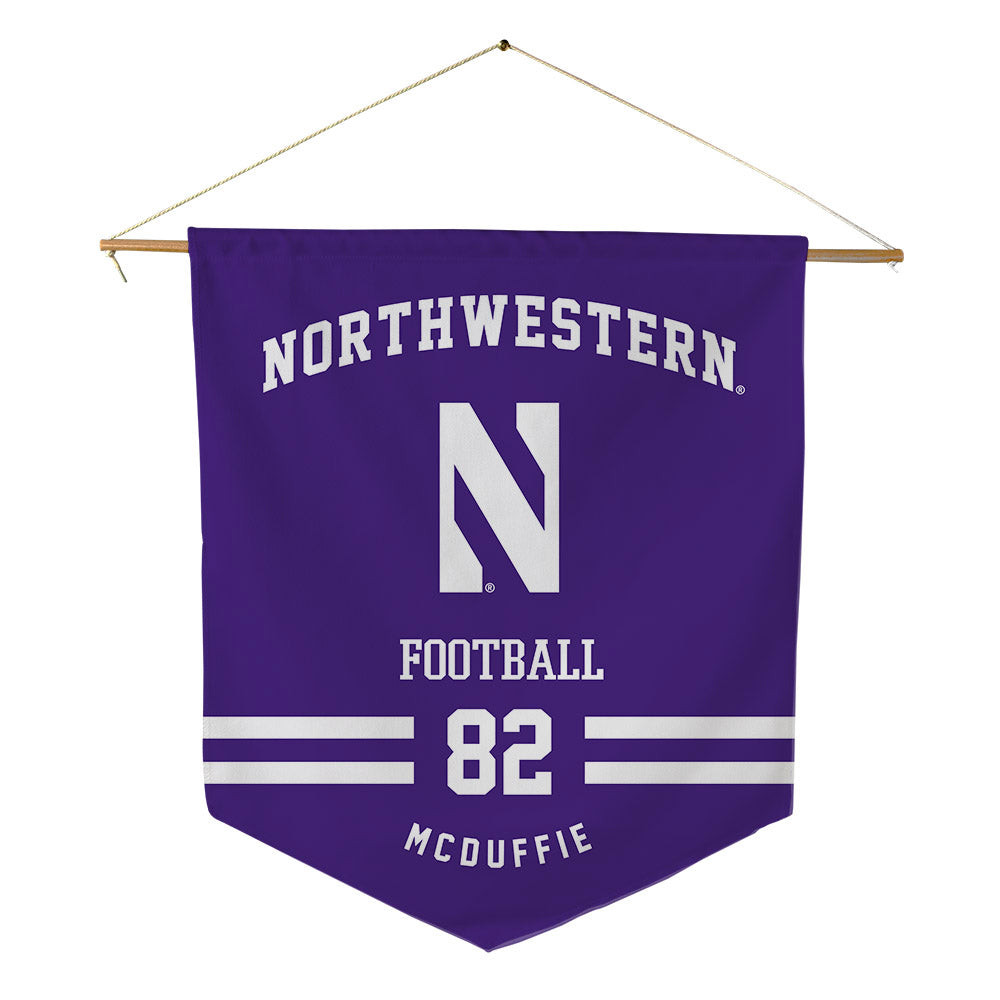 Northwestern - NCAA Football : Jaden McDuffie - Pennant - 18" x 21"-0