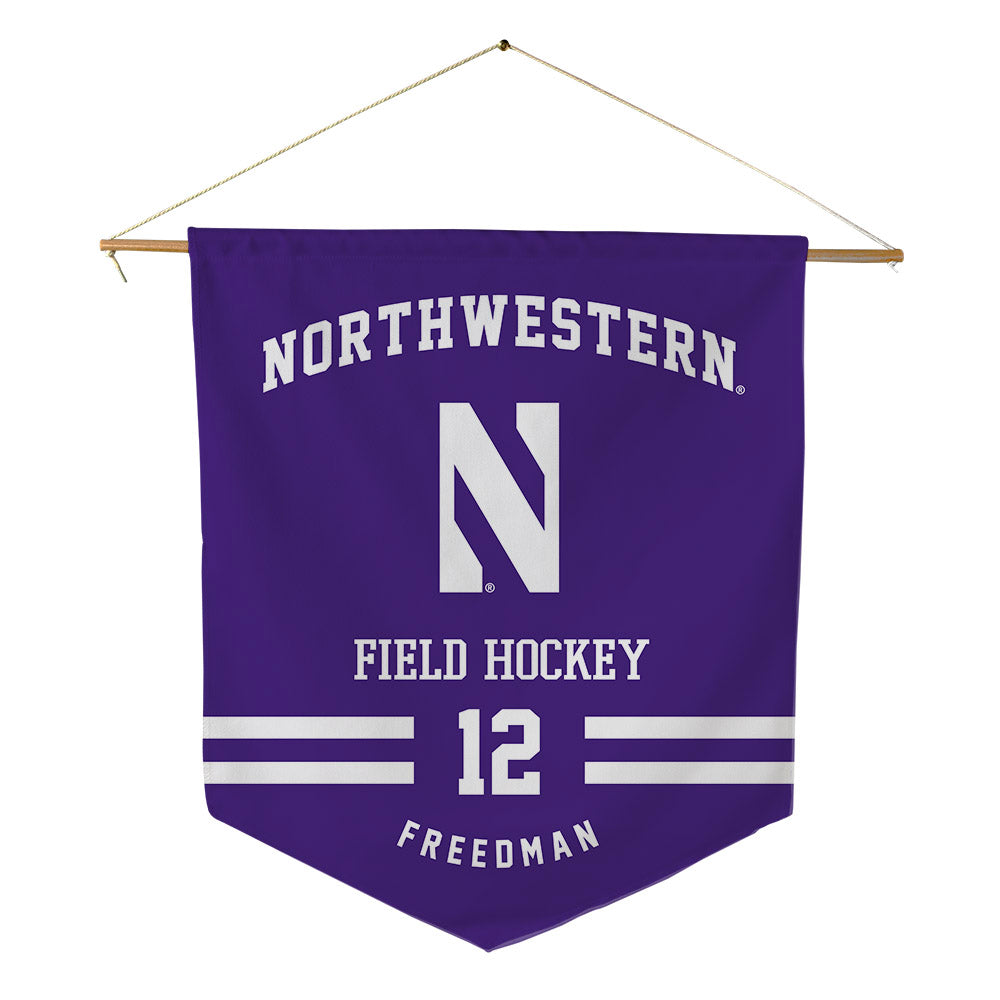 Northwestern - NCAA Women's Field Hockey : Jess Freedman - Pennant - 18" x 21"-0