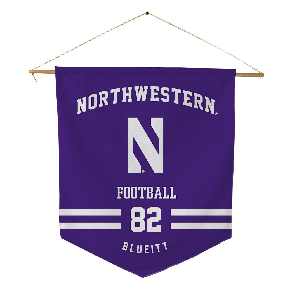 Northwestern - NCAA Football : Braden Blueitt - Pennant - 18" x 21"-0