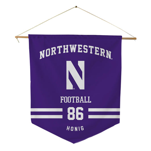 Northwestern - NCAA Football : Alexander Honig - Pennant - 18" x 21"-0