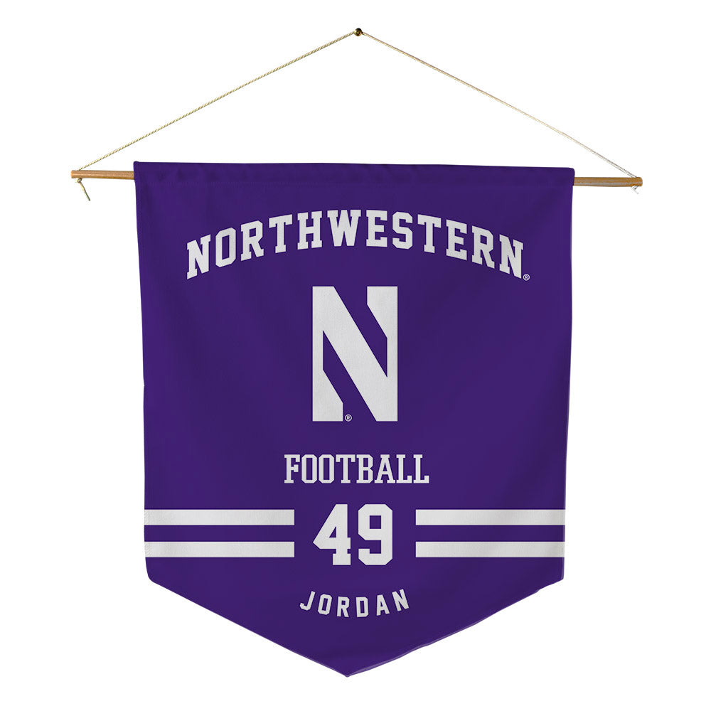 Northwestern - NCAA Football : Amare Jordan - Pennant - 18" x 21"-0