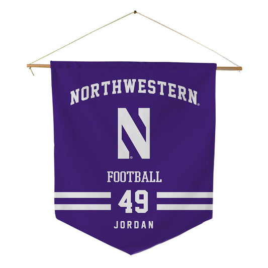 Northwestern - NCAA Football : Amare Jordan - Pennant - 18" x 21"-0