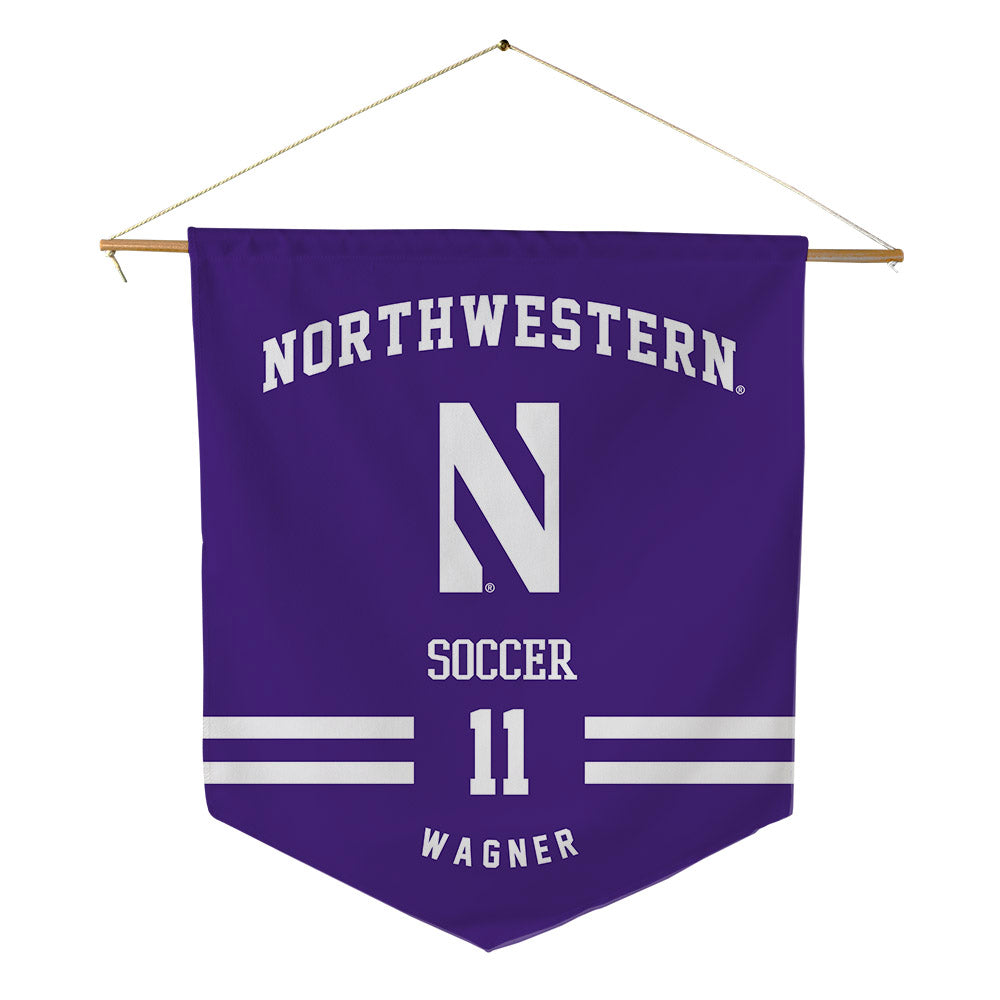 Northwestern - NCAA Women's Soccer : Keira Wagner - Pennant - 18" x 21"-0