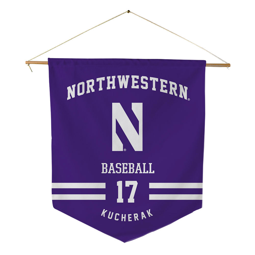 Northwestern - NCAA Baseball : Ryan Kucherak - Pennant - 18" x 21"-0