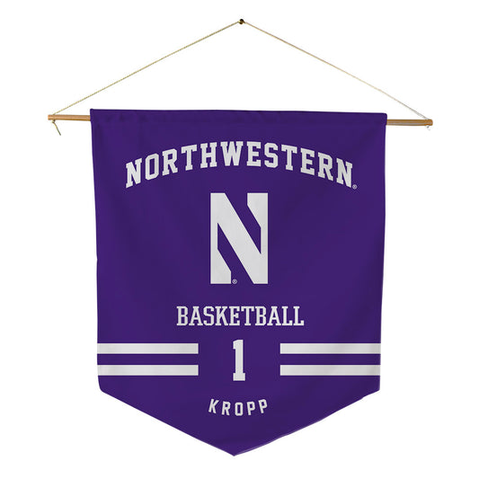 Northwestern - NCAA Men's Basketball : Tyler Kropp - Pennant - 18" x 21"-0