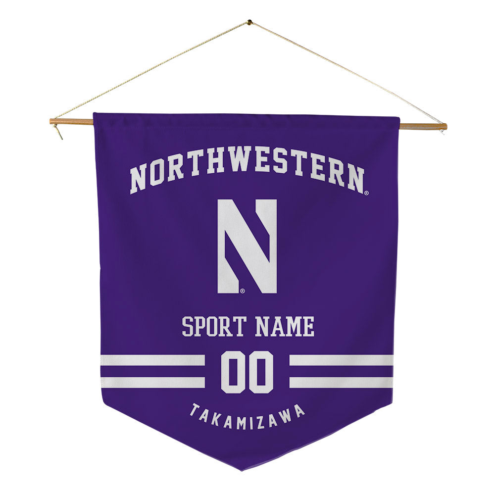 Northwestern - NCAA Women's Fencing : Yukari Takamizawa - Pennant - 18" x 21"-0