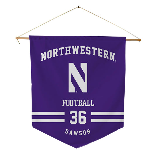 Northwestern - NCAA Football : Nate Dawson - Pennant - 18" x 21"-0