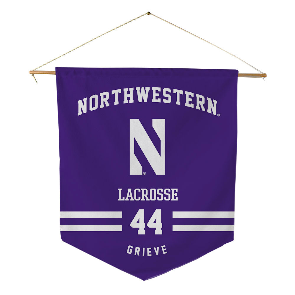 Northwestern - NCAA Women's Lacrosse : Camille Grieve - Pennant - 18" x 21"-0