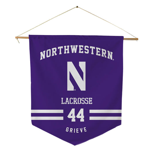 Northwestern - NCAA Women's Lacrosse : Camille Grieve - Pennant - 18" x 21"-0