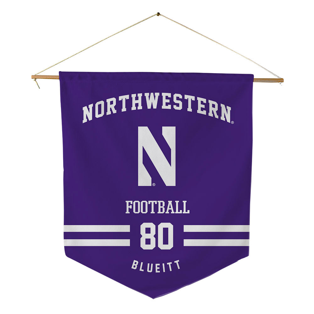 Northwestern - NCAA Football : Braden Blueitt - Pennant - 18" x 21"-0