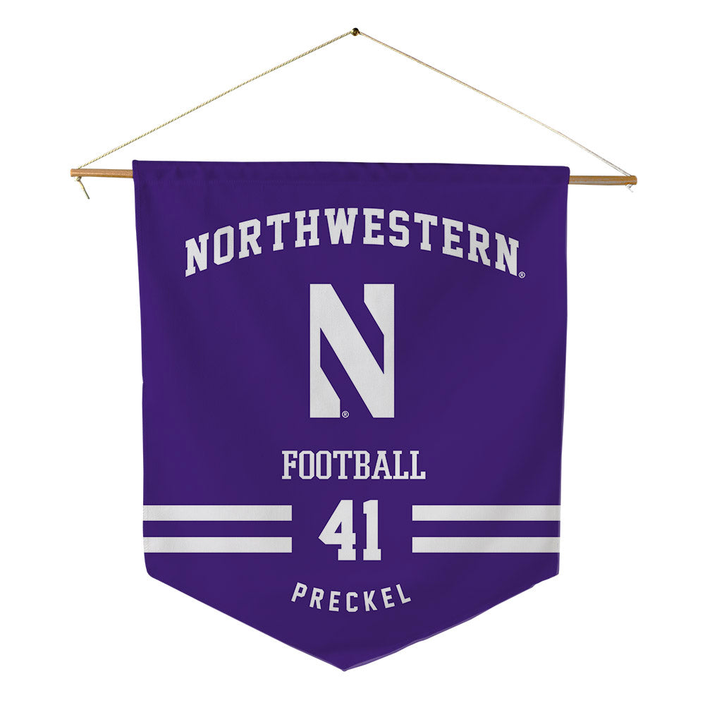 Northwestern - NCAA Football : Robby Preckel - Pennant - 18" x 21"-0