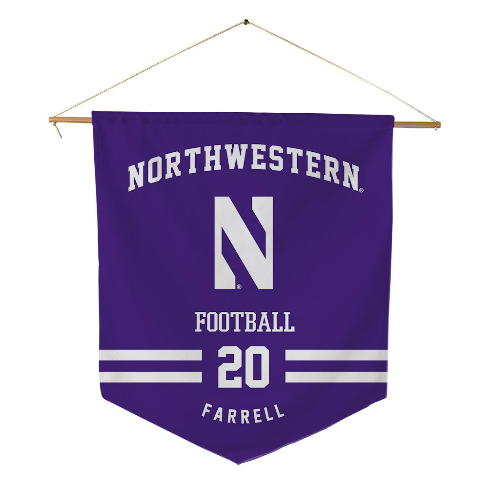 Northwestern - NCAA Football : Chase Farrell - Pennant - 18" x 21"-0