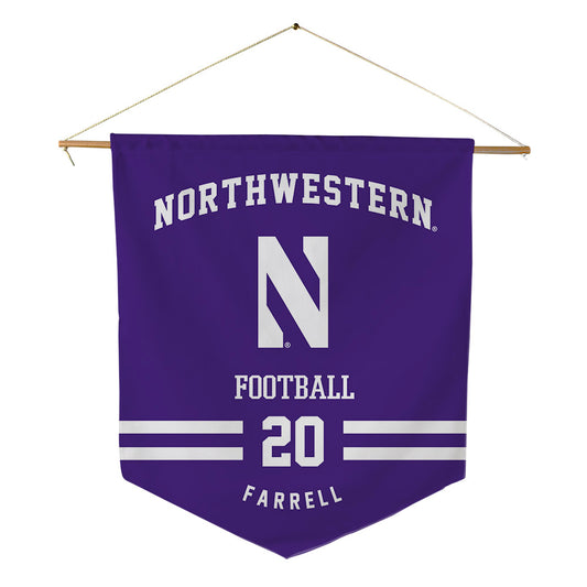 Northwestern - NCAA Football : Chase Farrell - Pennant - 18" x 21"-0