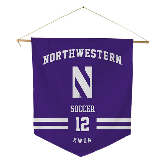 Northwestern - NCAA Women's Soccer : Kelsey Kwon - Pennant - 18" x 21"-0